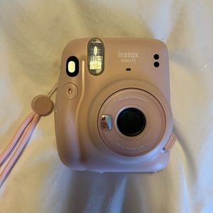 Pale Pink Instax Mini 11 Polaroid Camera